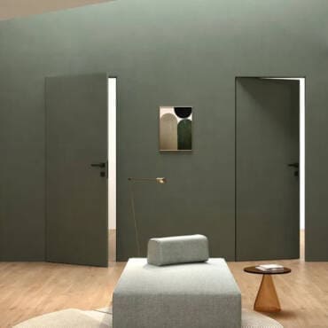 xREVERx porte battante réversible sans cadre Ermetika"