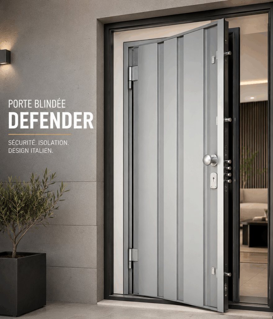 Porte blindée moderne sur mesure ACBAT Tunisie